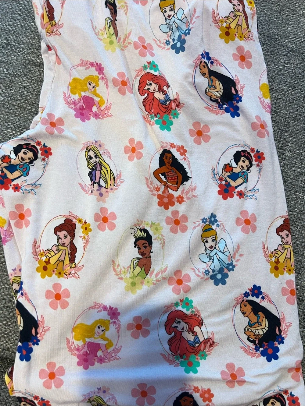 Disney Little Snuggies Bamboo Princess Button-Up Pajama Top and Bottoms